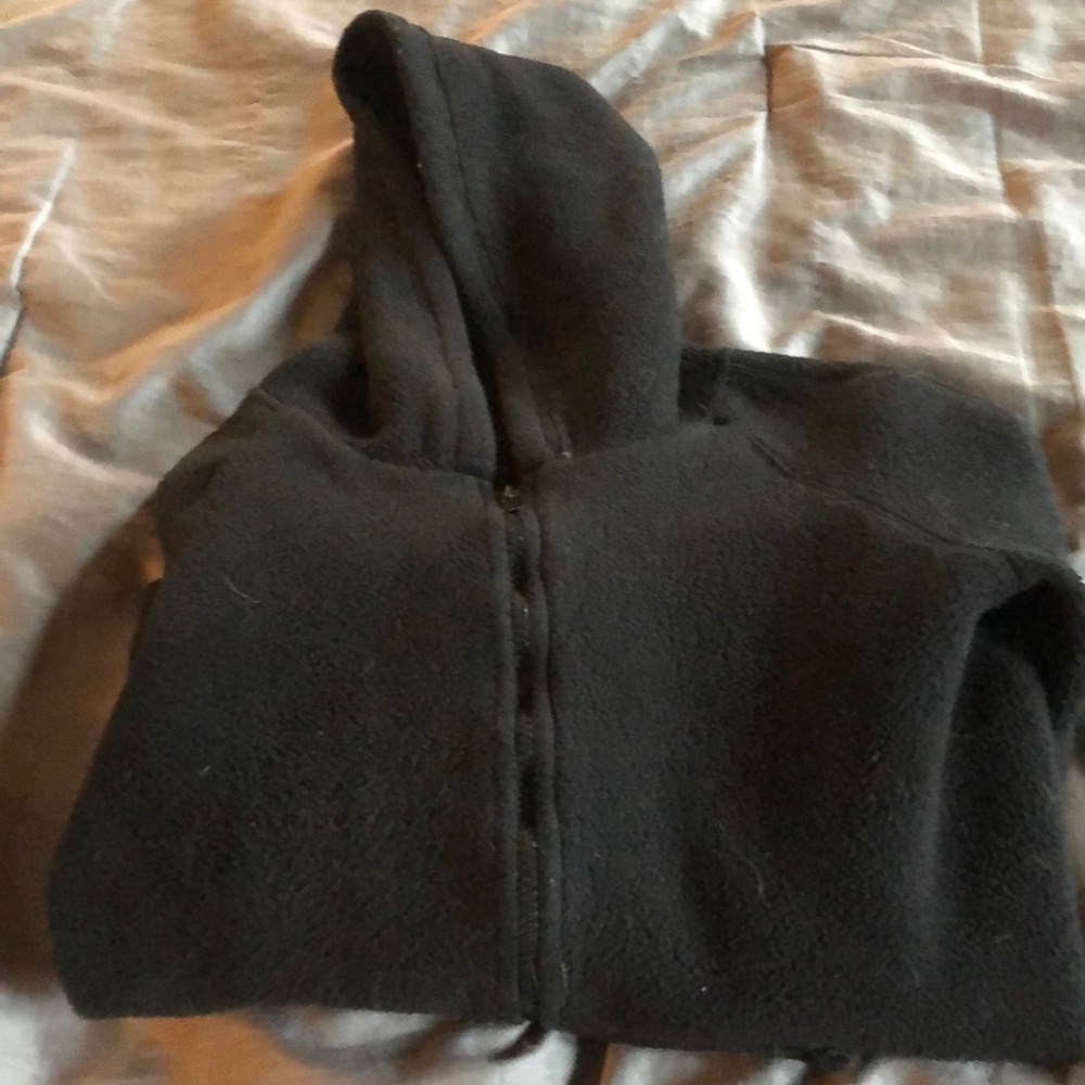 Used black hoodie zip up